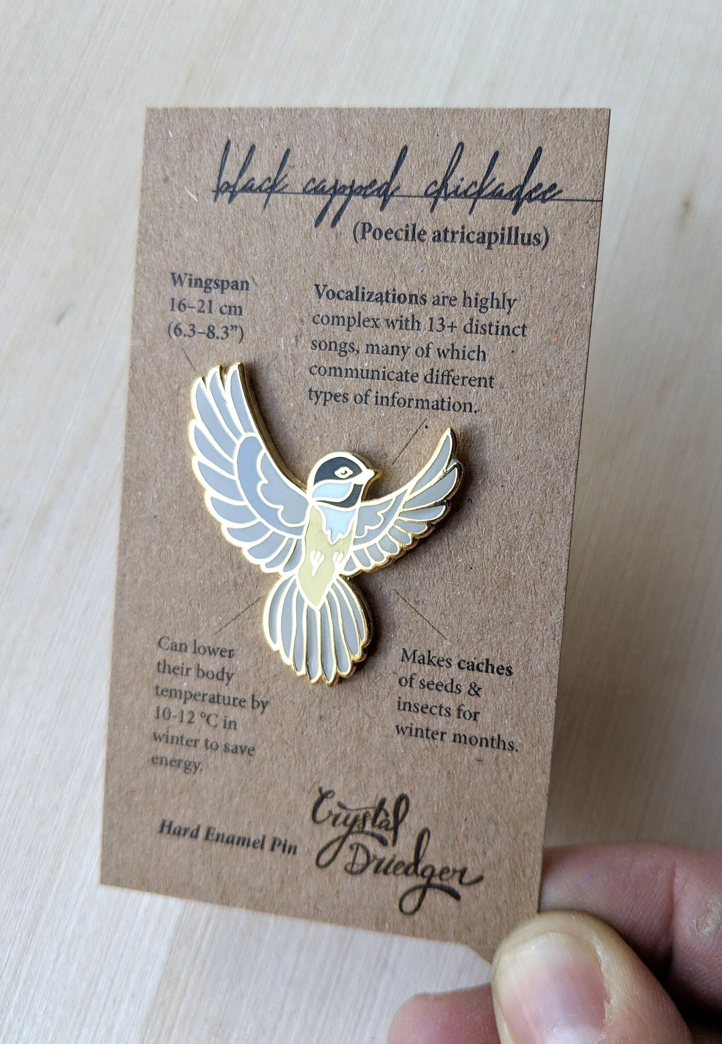 Chickadee Hard Enamel Pin