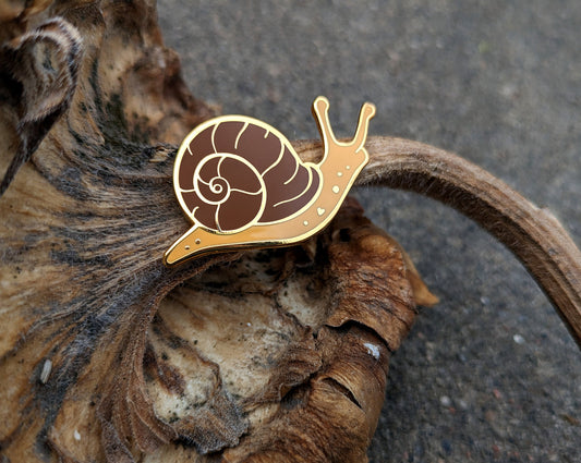 Garden Snail Hard Enamel Pin