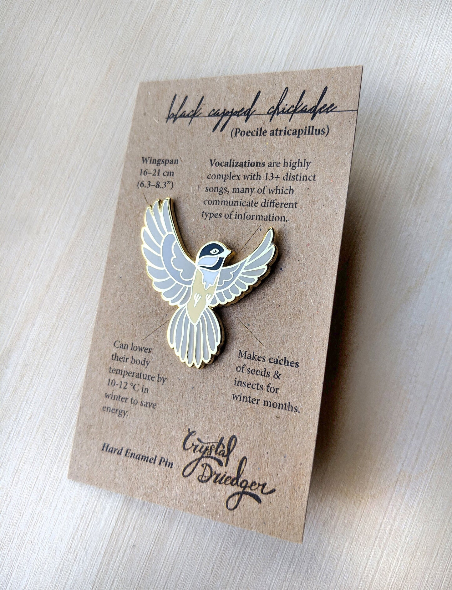 Chickadee Hard Enamel Pin