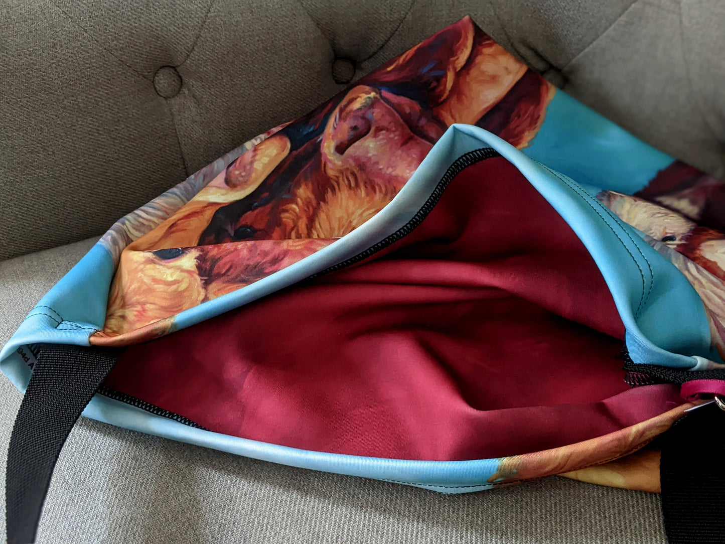 Fantastic Five Cows Cross-body Soft Tote Bag