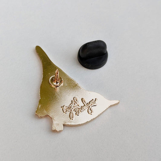 White Breasted Nuthatch hard enamel pin