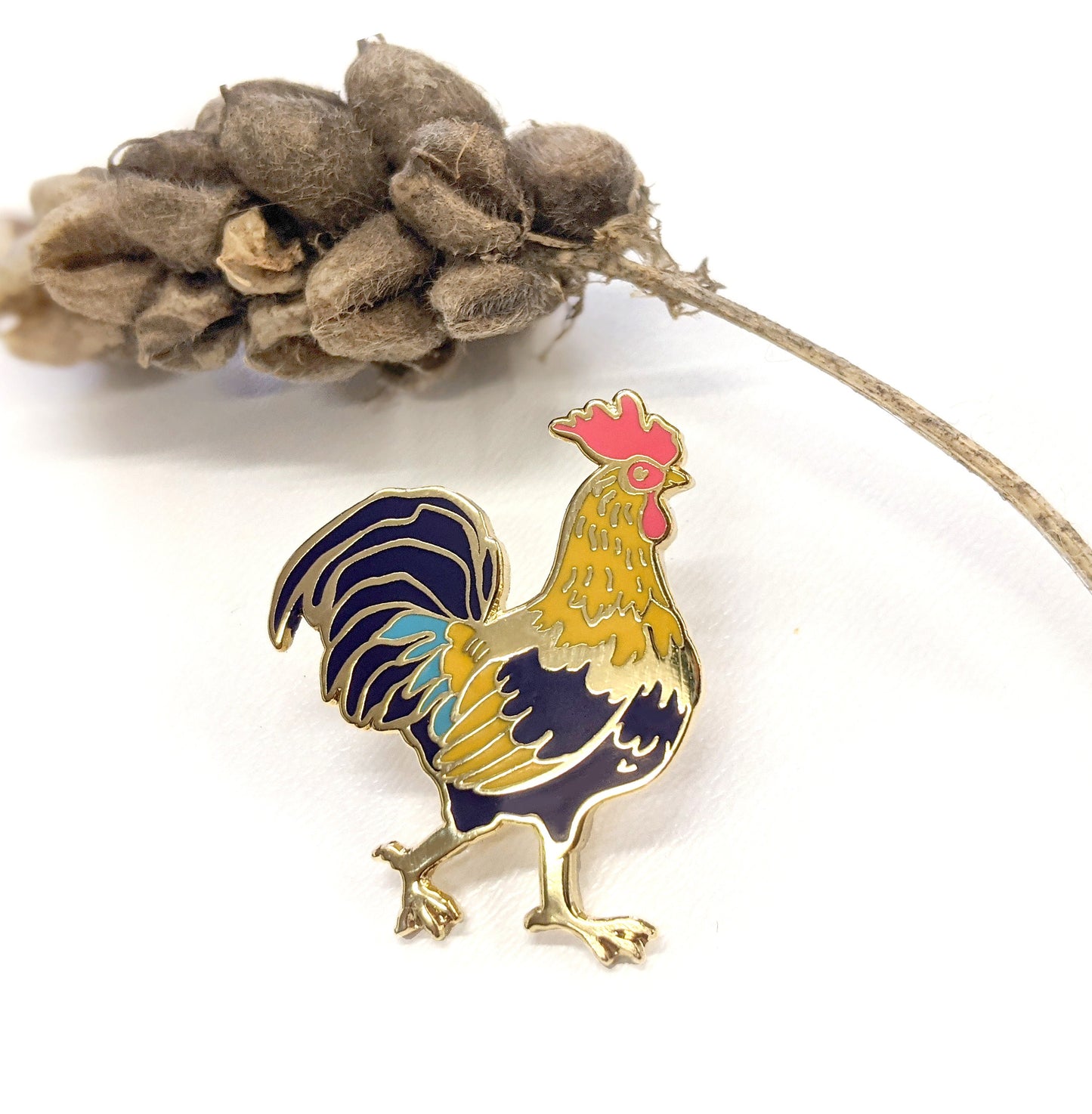 Rooster - hard enamel Pin in Gold