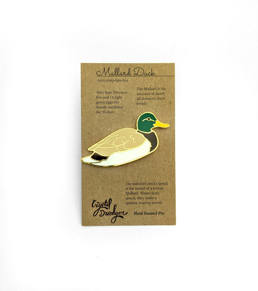 Mallard Male - hard enamel Pin in Gold