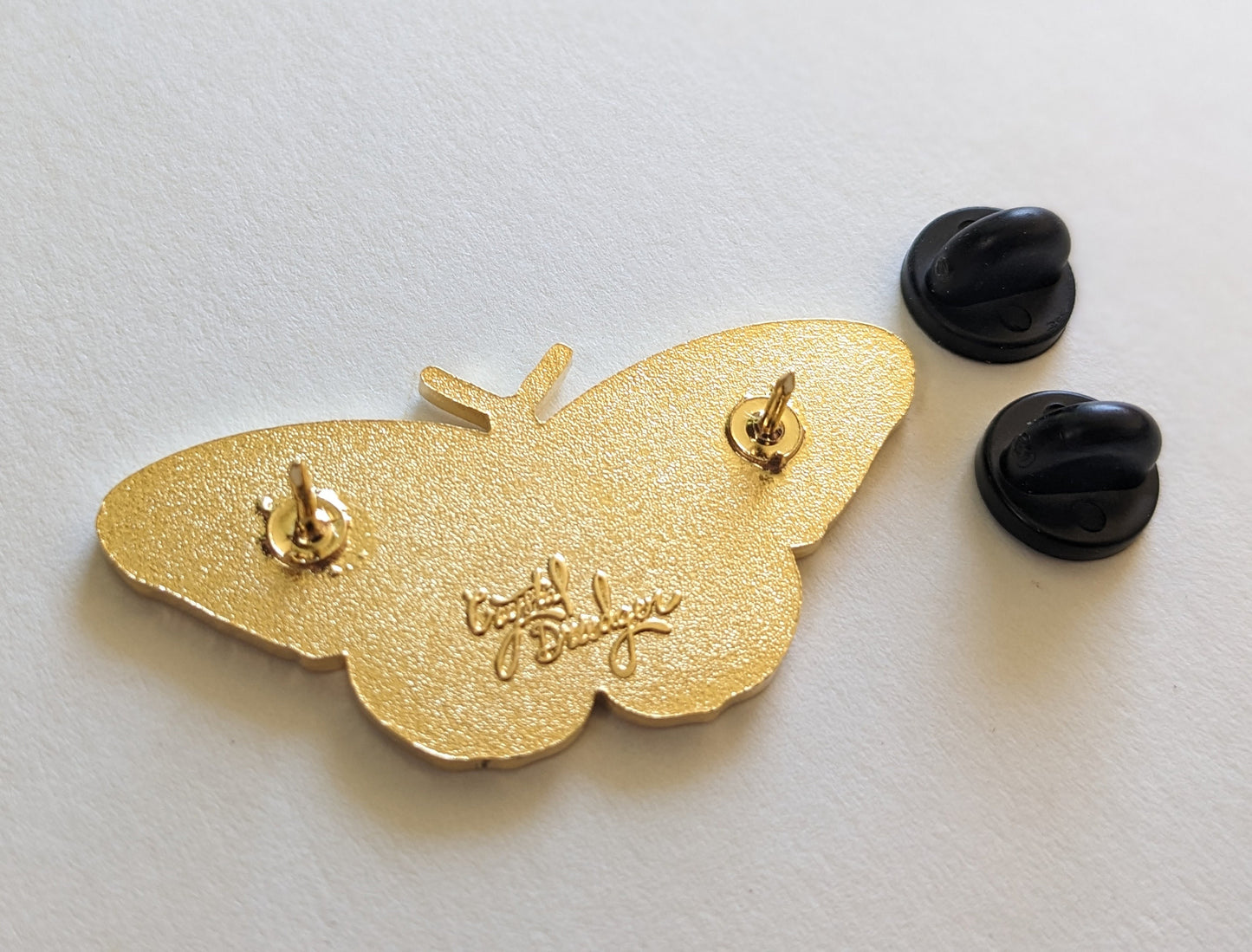 Monarch gold plated Hard Enamel Pin