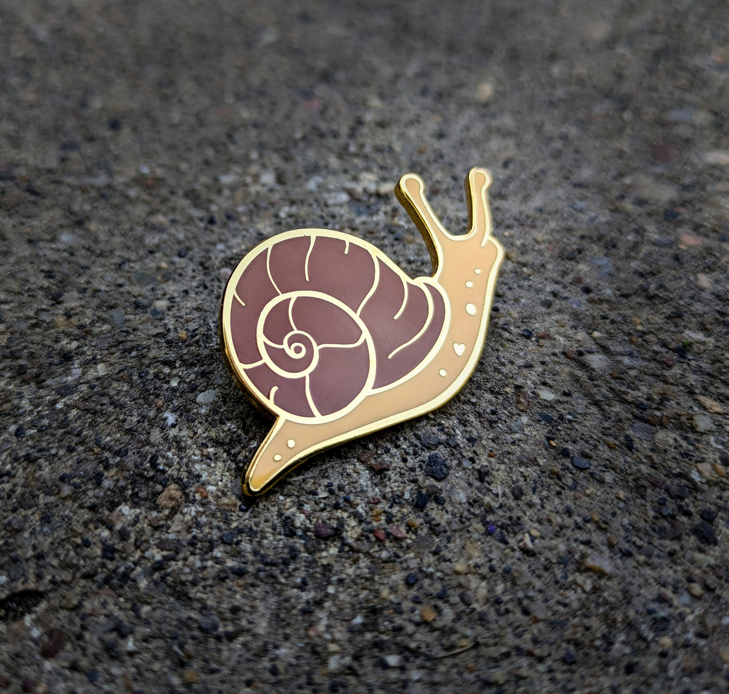 Garden Snail Hard Enamel Pin