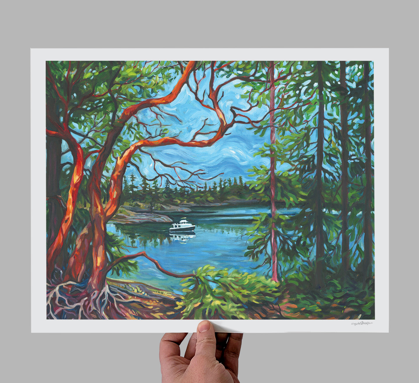 Arbutus on Smugglers Cove Giclee Print