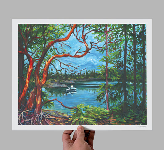 Arbutus on Smugglers Cove Giclee Print