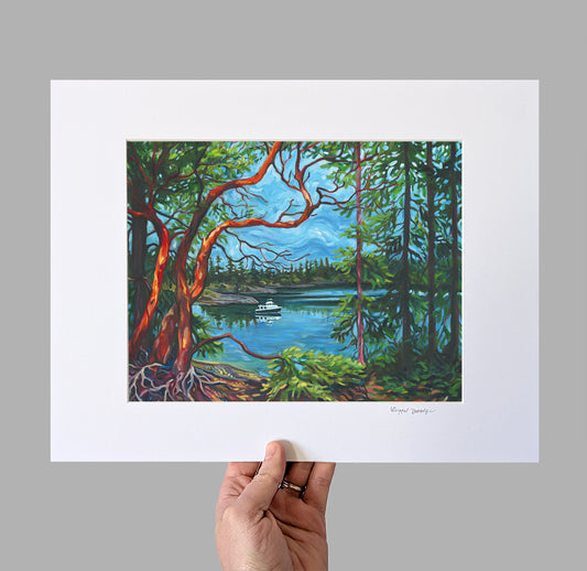 Arbutus on Smugglers Cove Giclee Print
