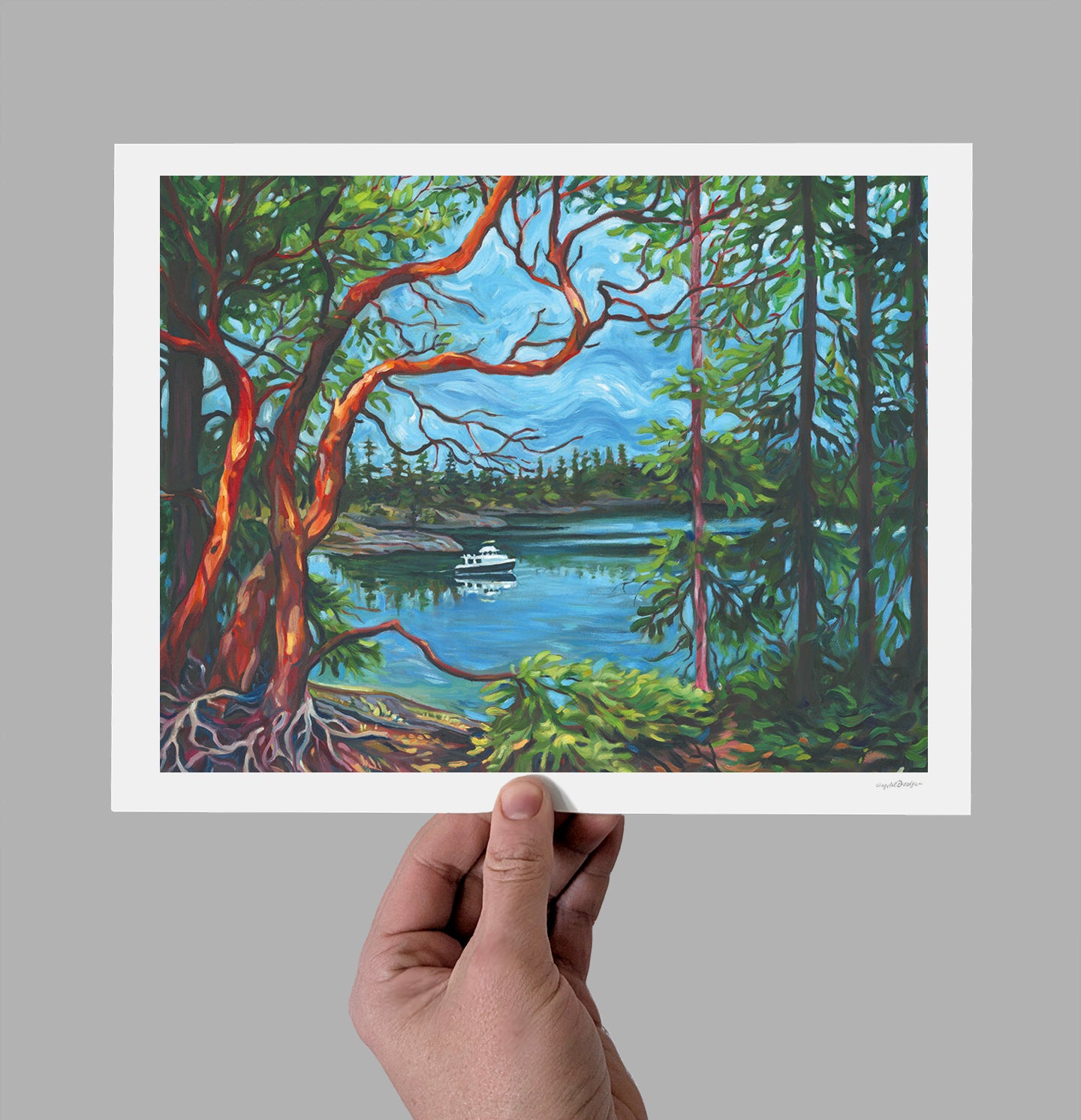 Arbutus on Smugglers Cove Giclee Print