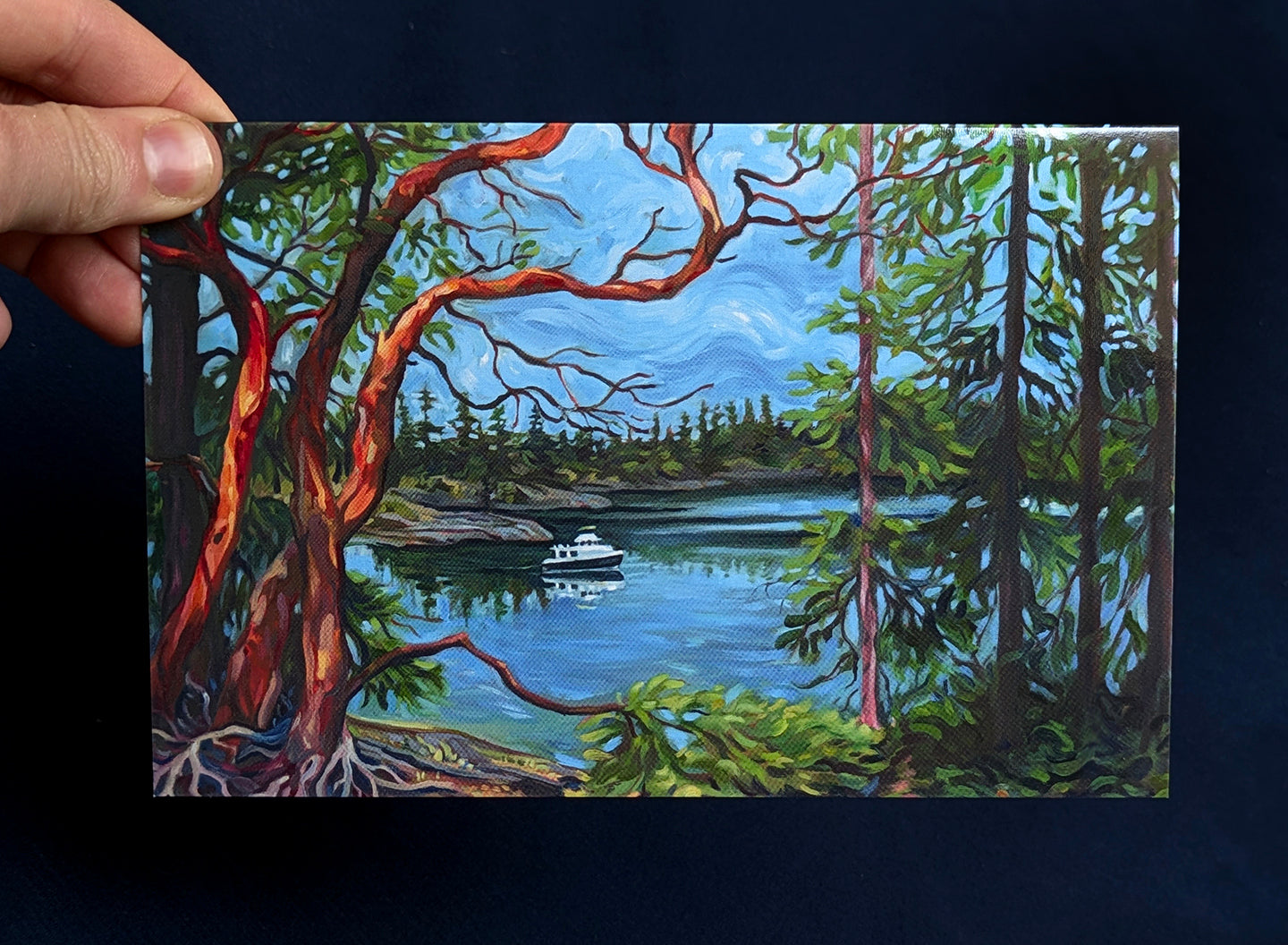 Arbutus at Smugglers Cove Art Card