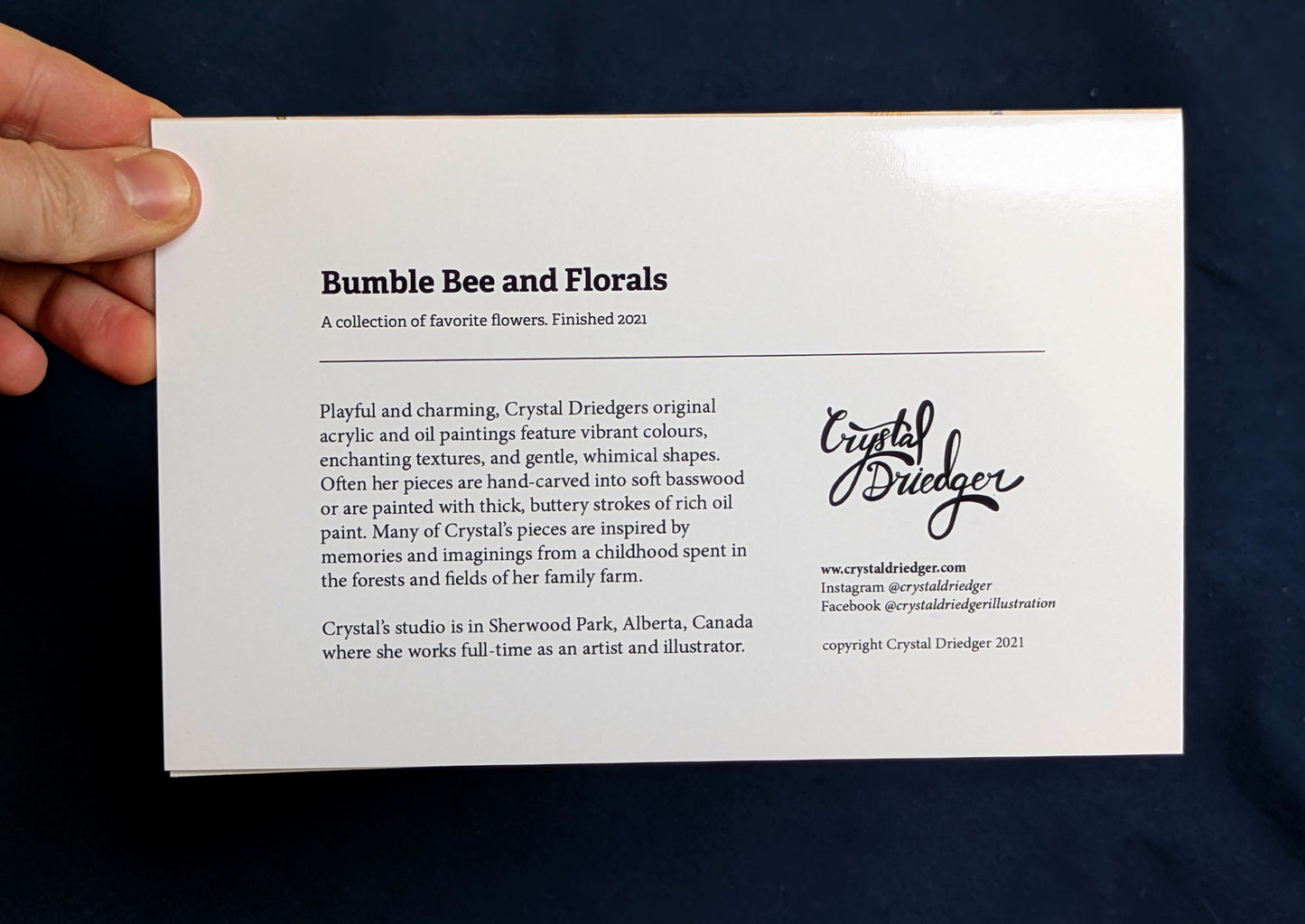 Bee & Peonies Florals Card