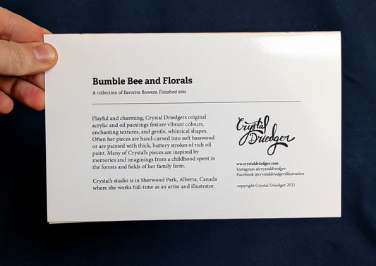 Bee & Peonies Florals Card