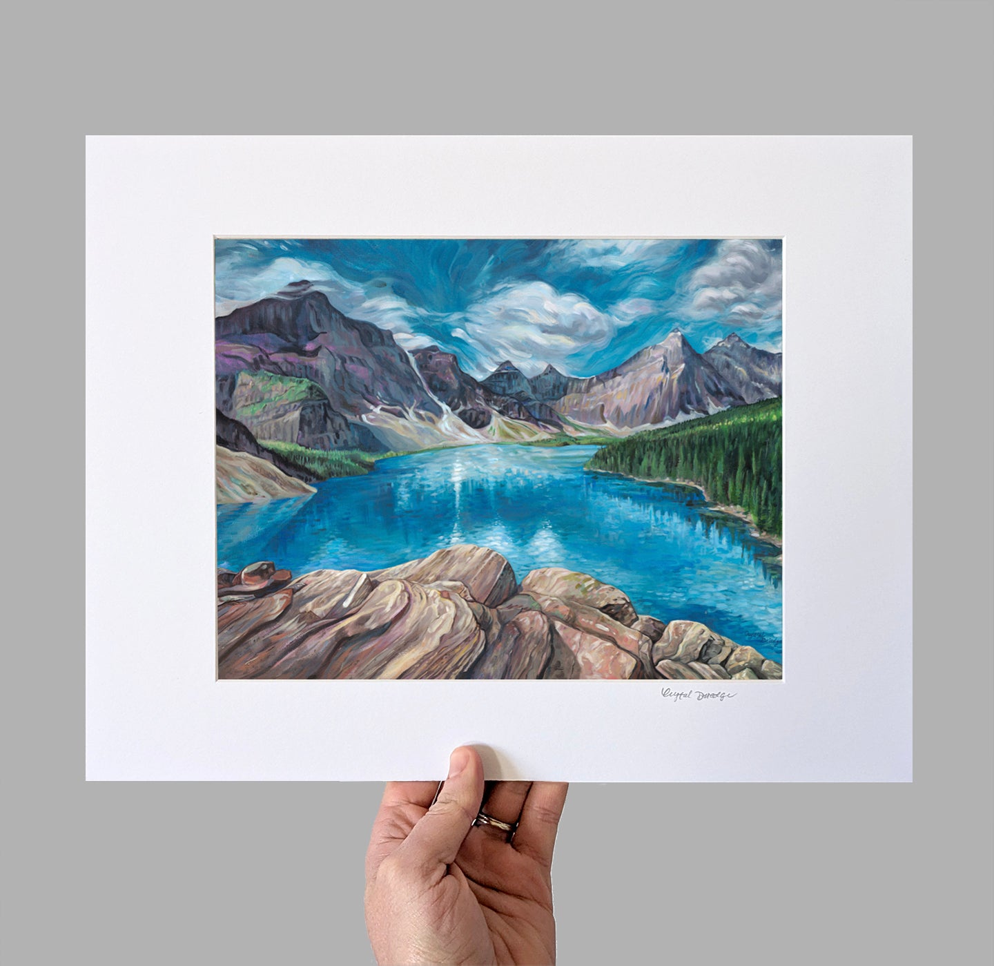 A Breeze on Moraine Lake Giclee Print