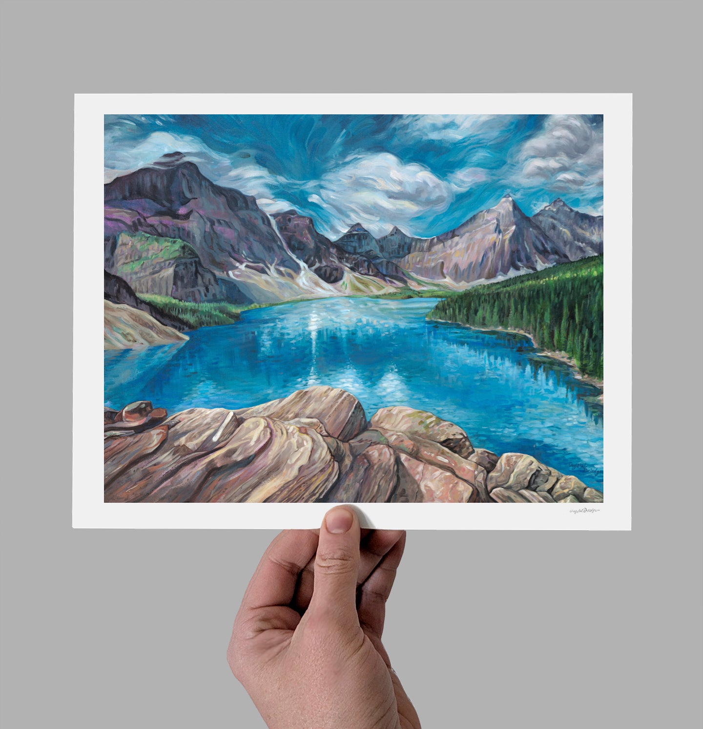 A Breeze on Moraine Lake Giclee Print