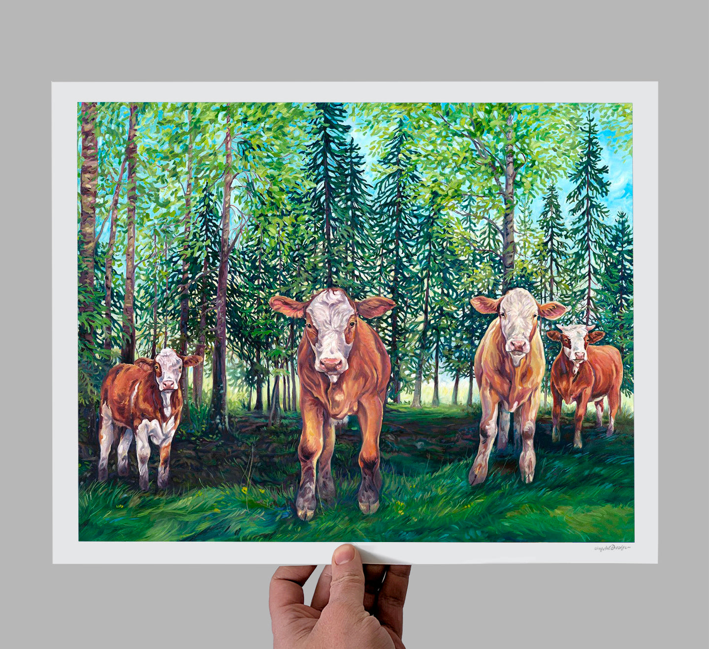 Forest Kids Giclee Print
