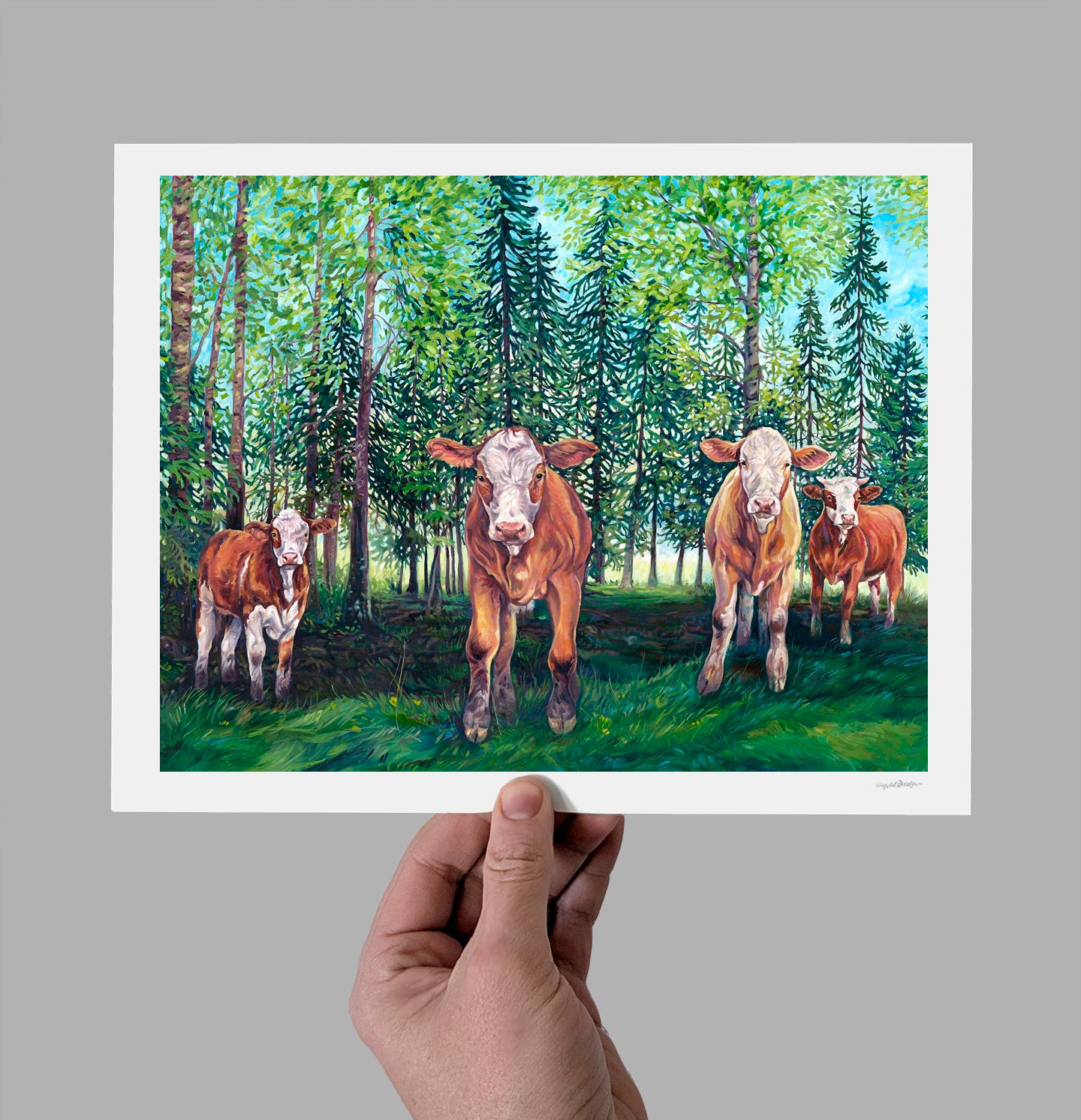 Forest Kids Giclee Print