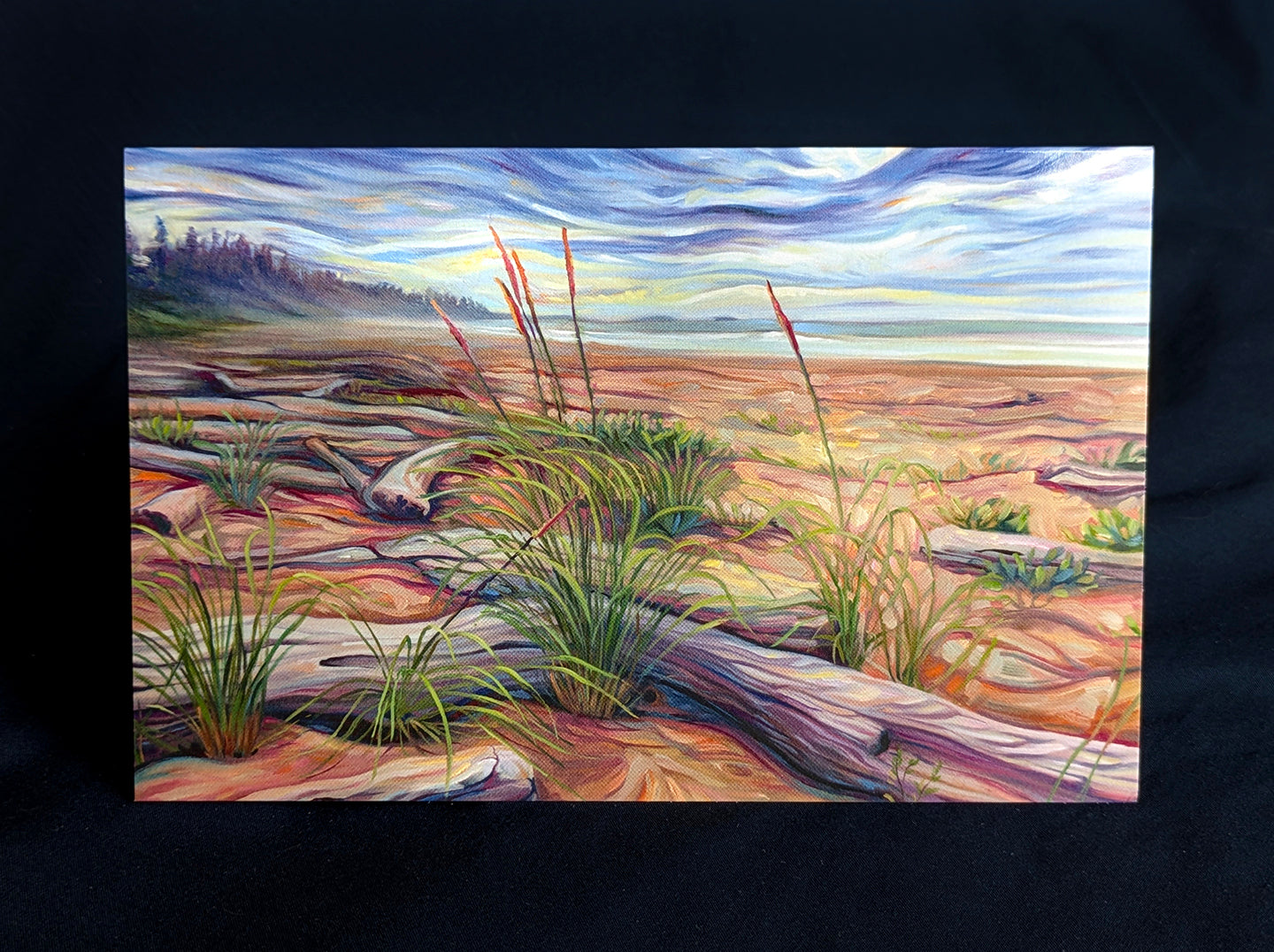 Golden Pacific Summer Art Card