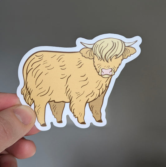 Highland Cow Sticker