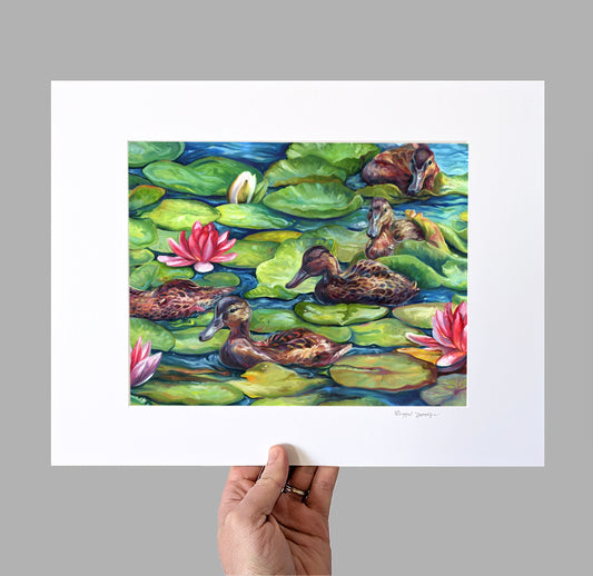 Lily Padding Giclee Print