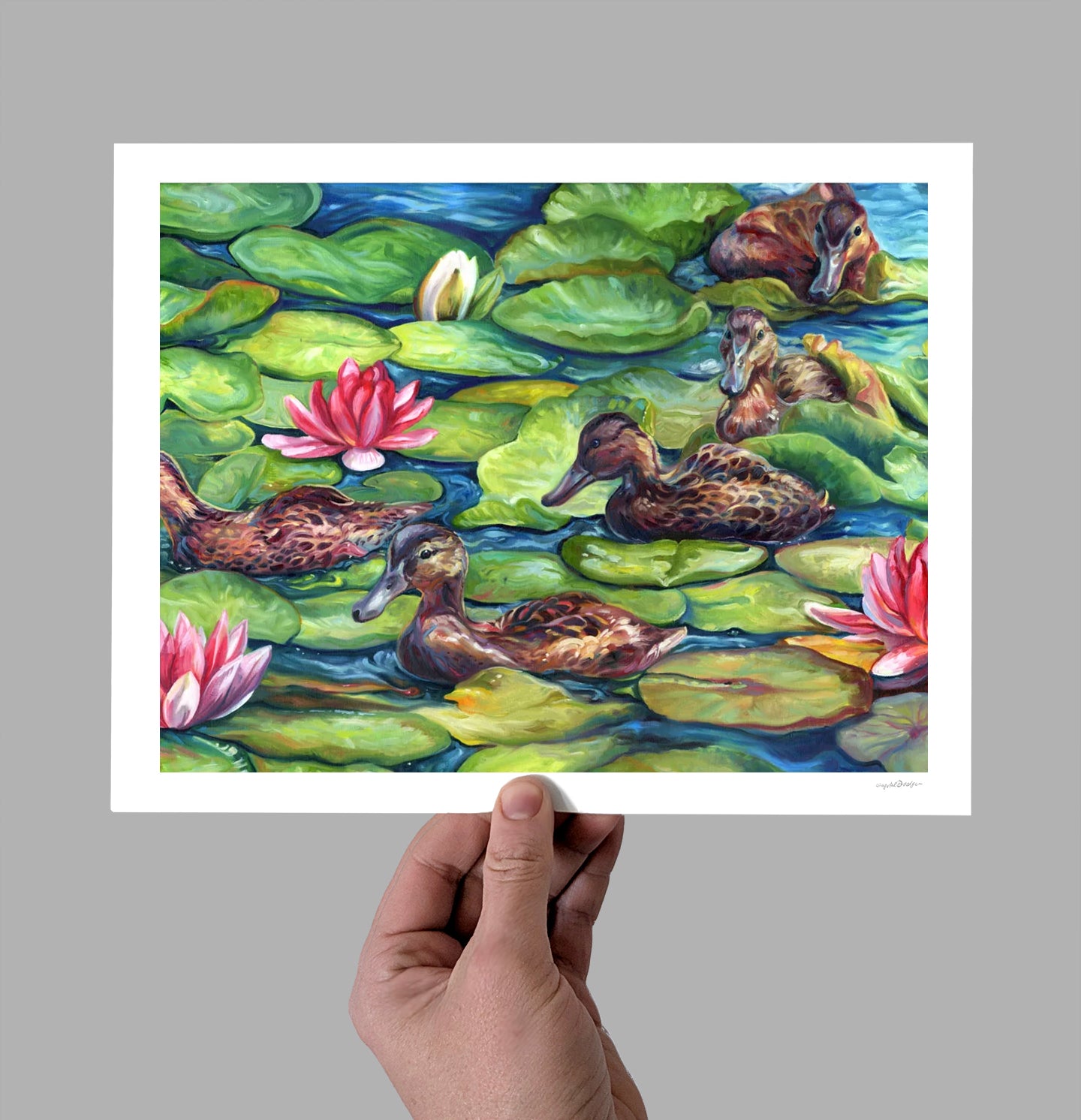 Lily Padding Giclee Print