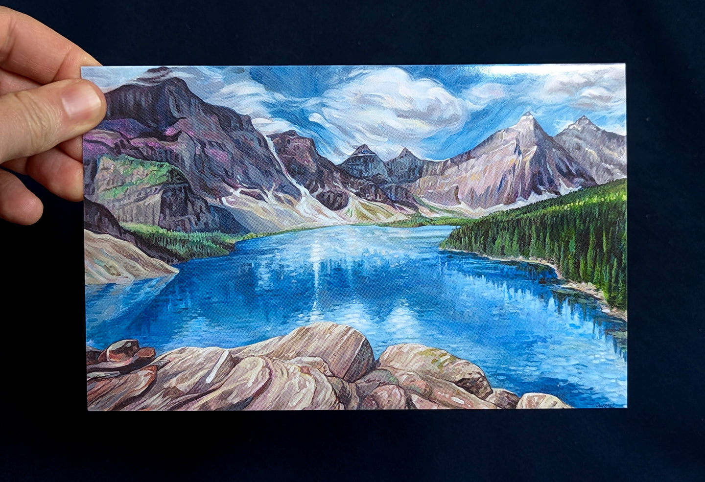 A Breeze on Moraine Art Card