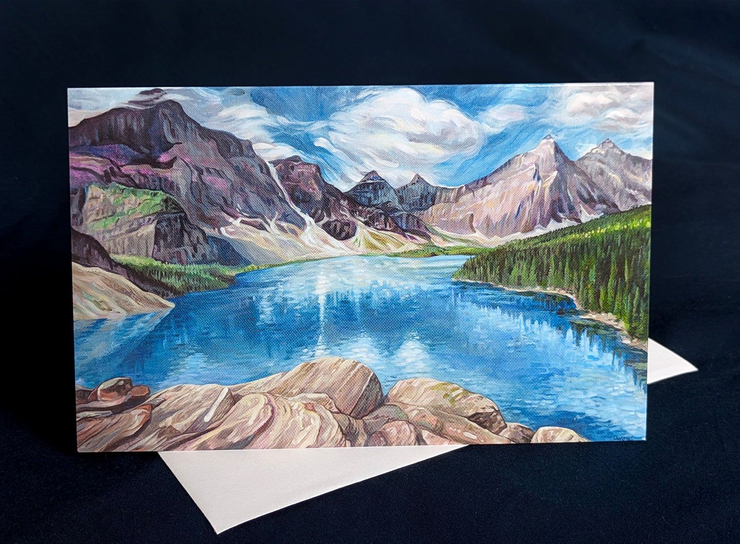 A Breeze on Moraine Art Card