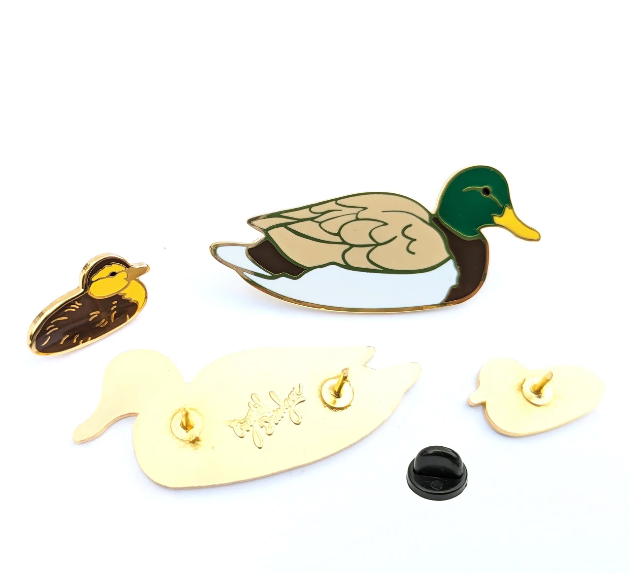 Mallard Duckling - hard enamel Pin in Gold (Copy)