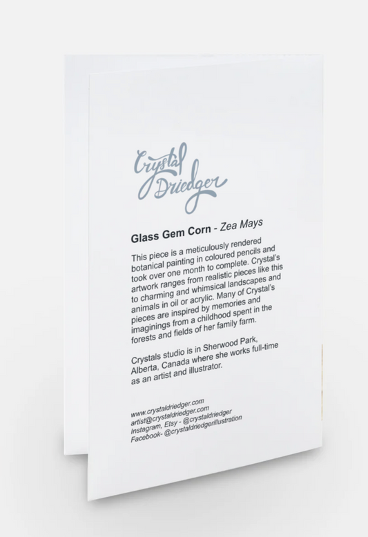 Glass Gem Corn Card