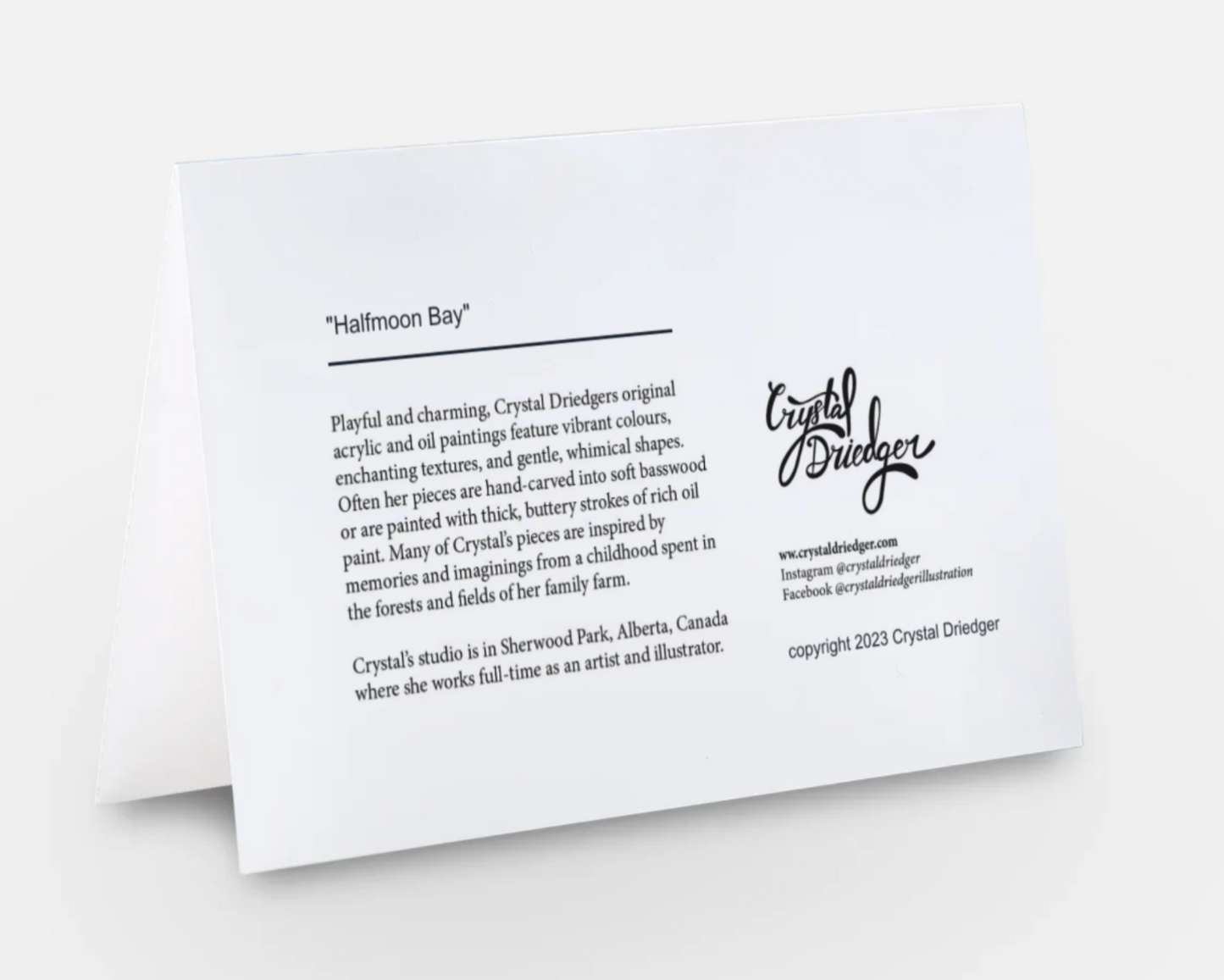 Halfmoon Bay Art Card