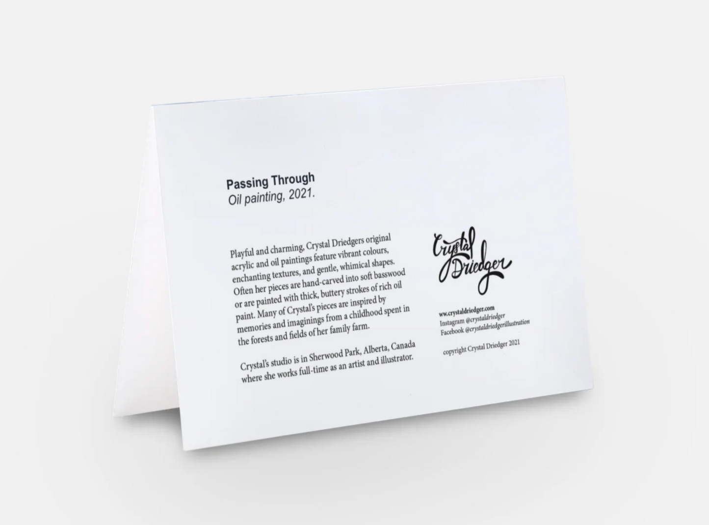 Passing Through Art Card