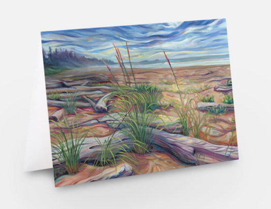 Golden Pacific Summer Art Card