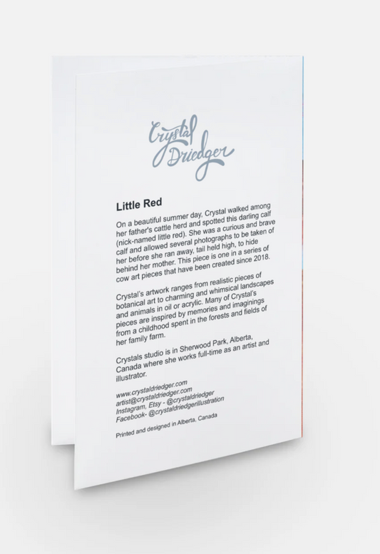 Little Red Art Card