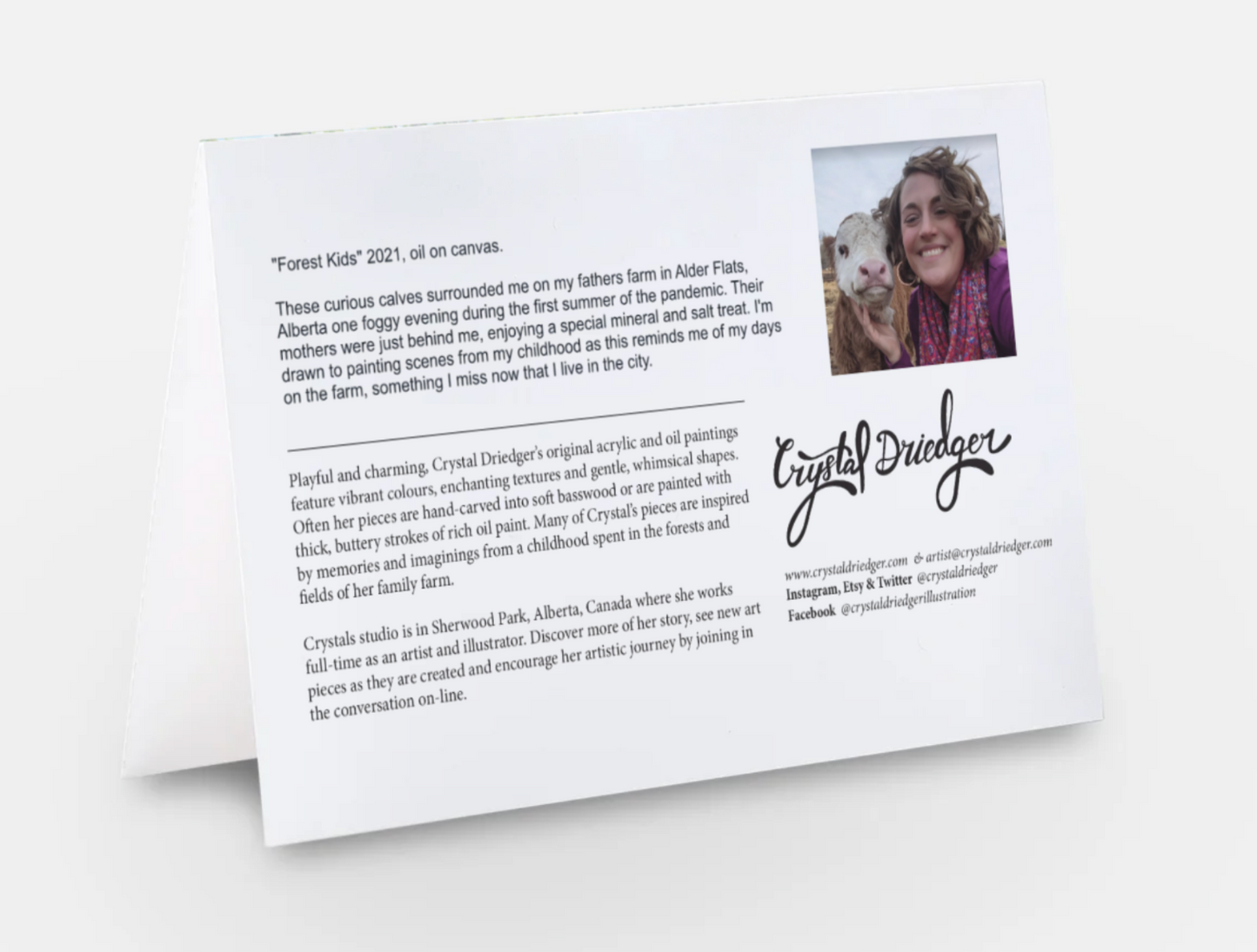 Forest Kids Art Card