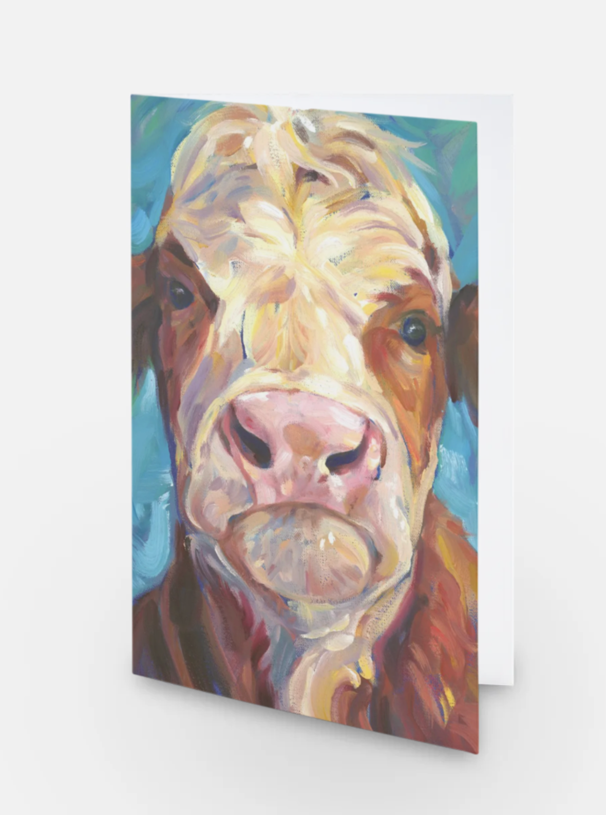 Cookie Cow Art Card (Blank Inside)