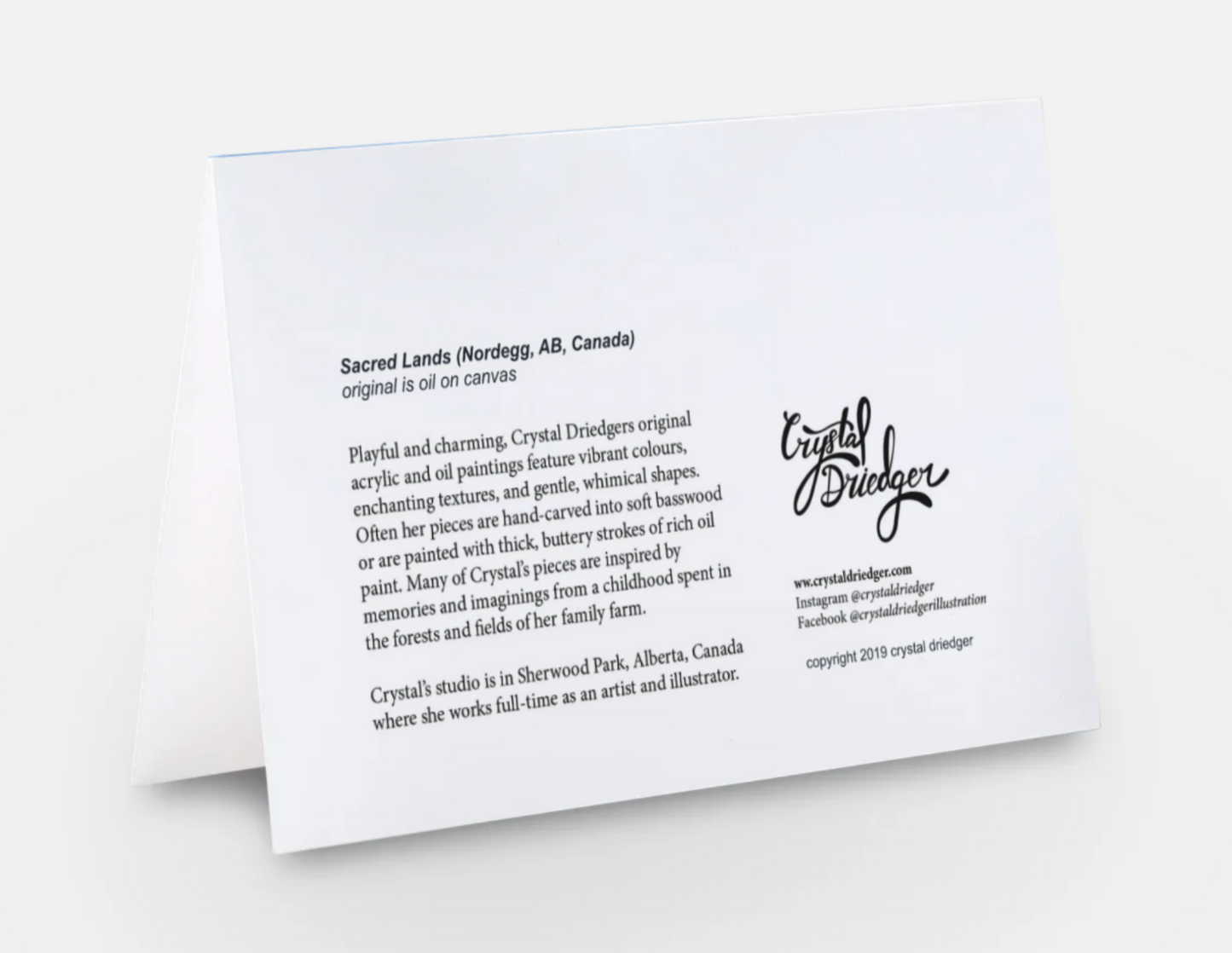 Sacred Lands Art Card