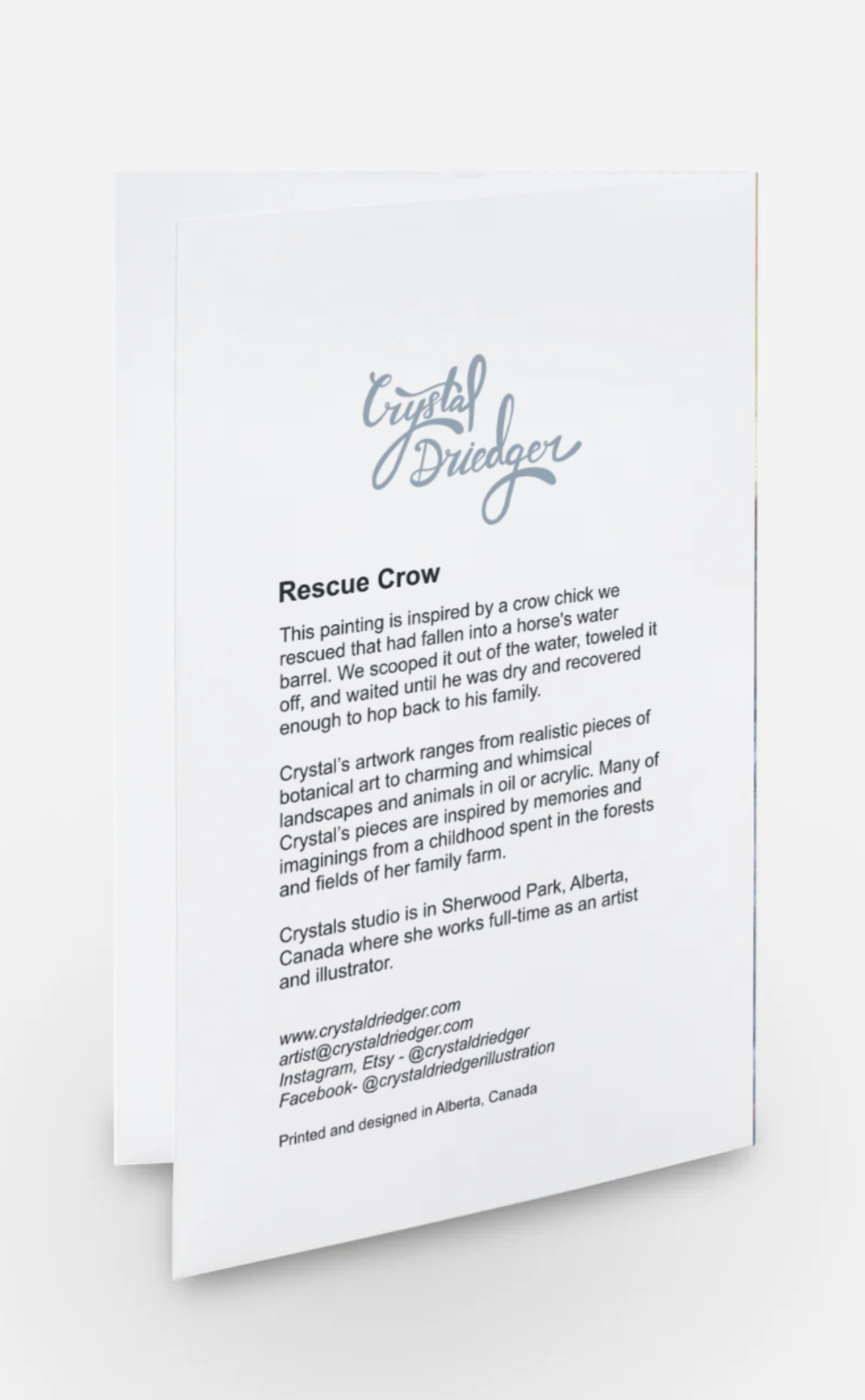 Rescue Crow Card