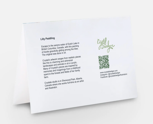 Lily Paddling Card