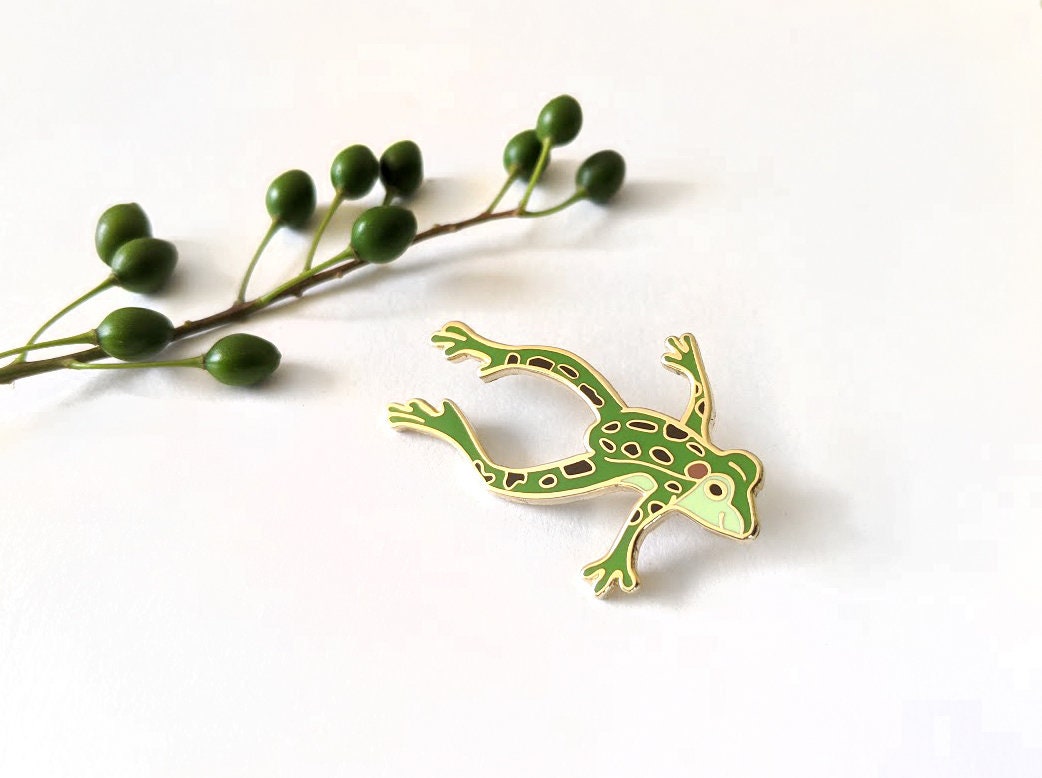 Northern Leopard Frog Hard Enamel Pin