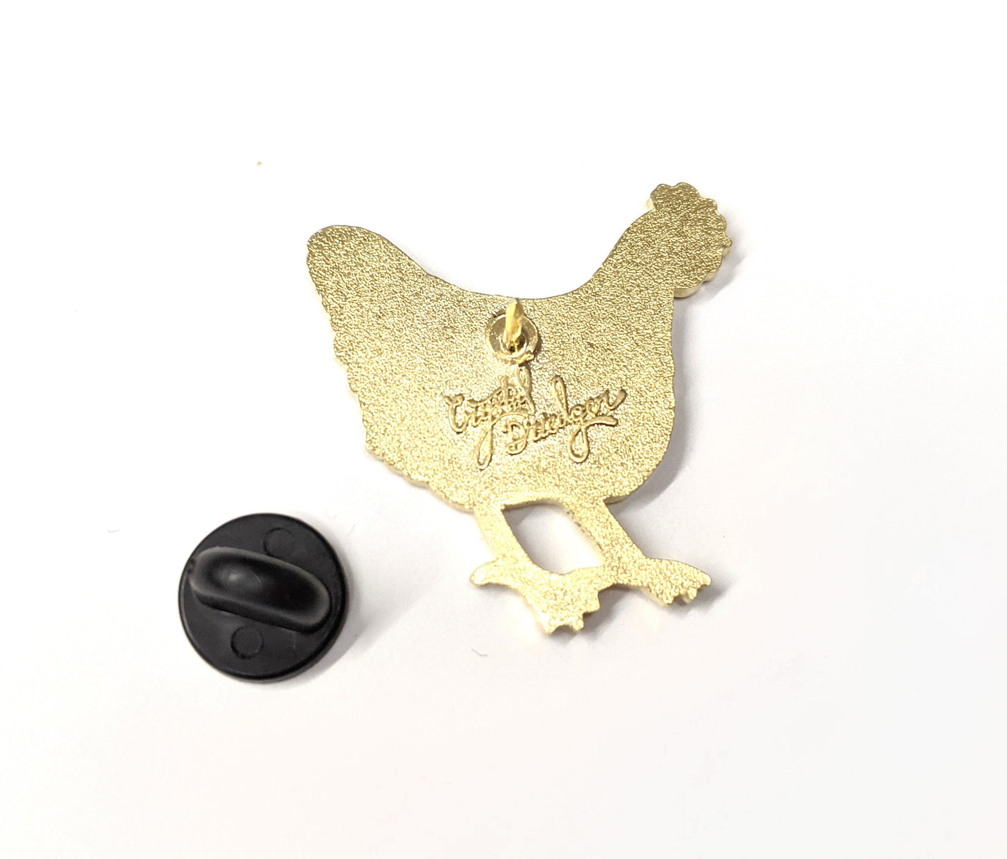 Chicken - hard enamel Pin in Gold