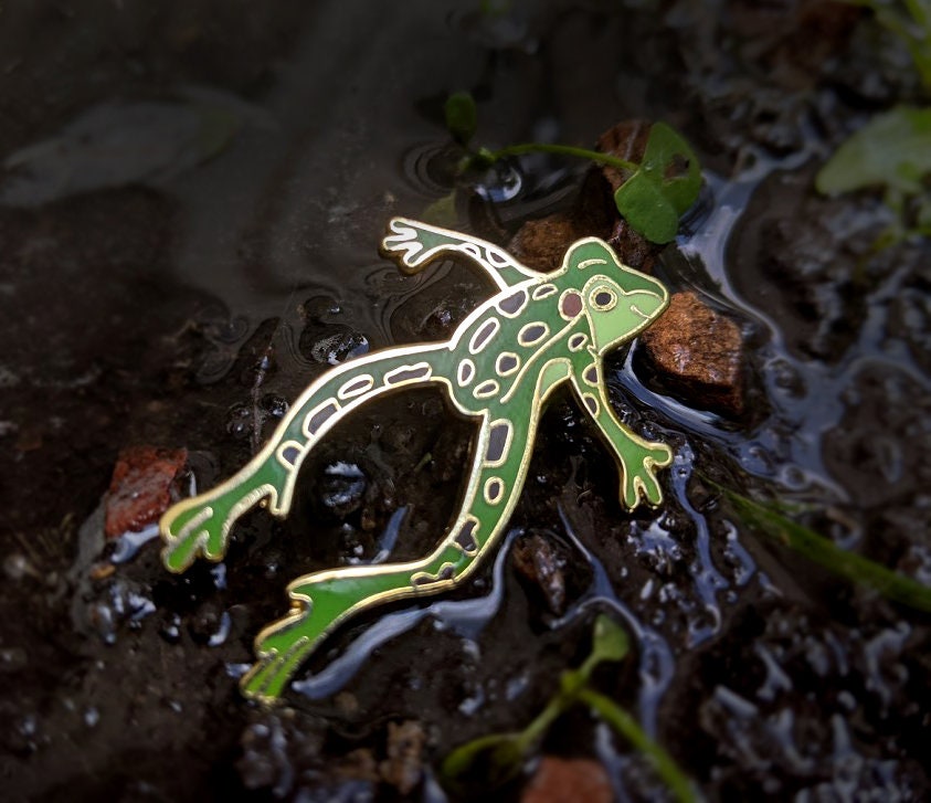 Northern Leopard Frog Hard Enamel Pin