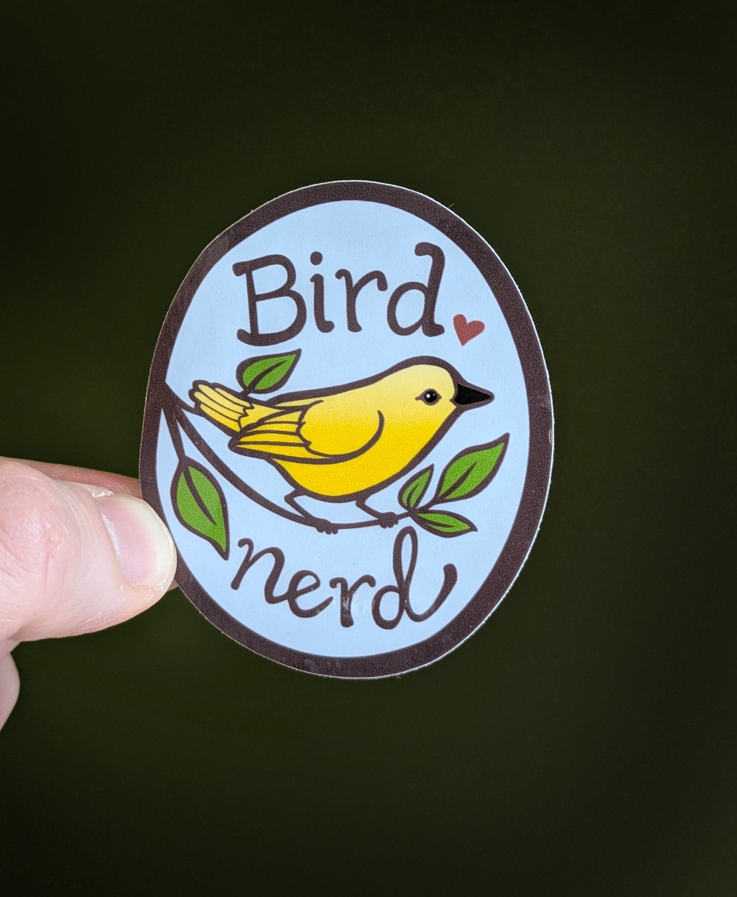 Bird Nerd Sticker