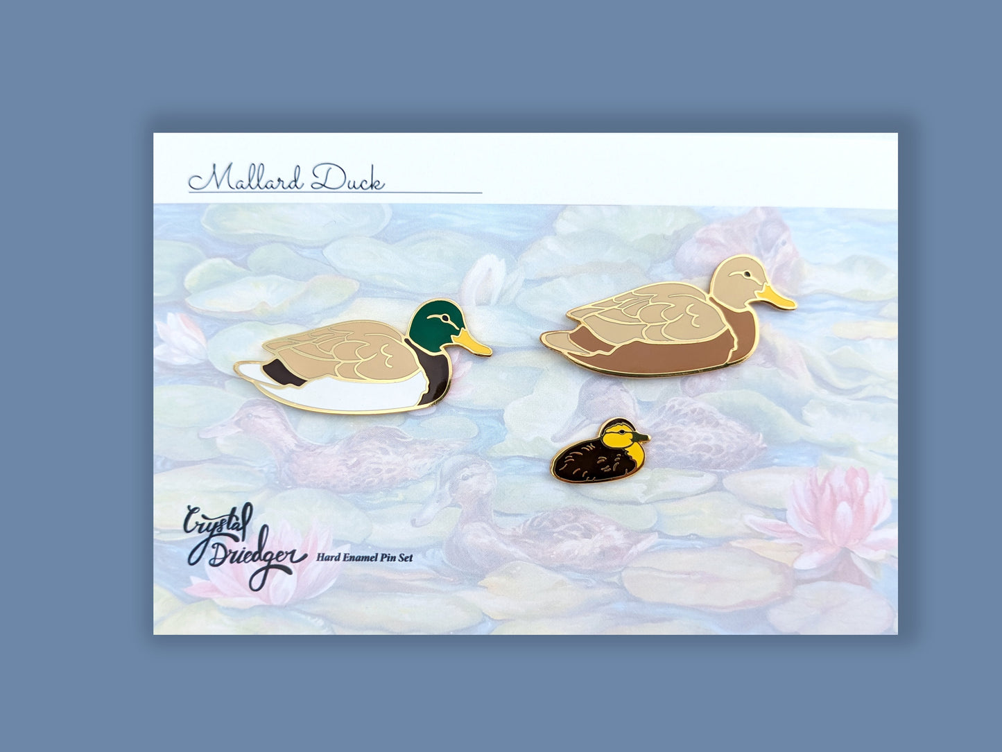 Mallard Family Set - hard enamel Pin in Gold