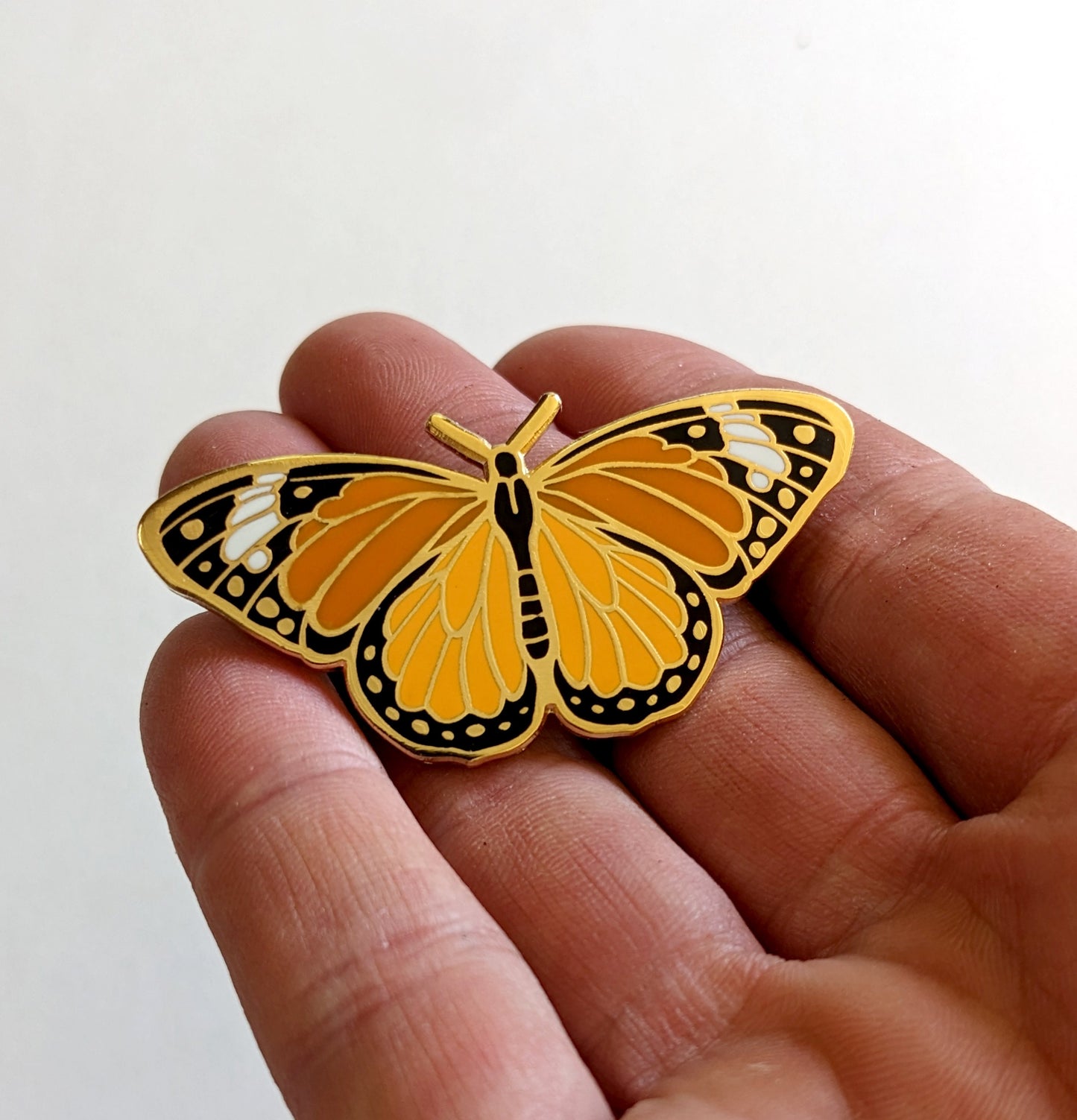 Monarch gold plated Hard Enamel Pin