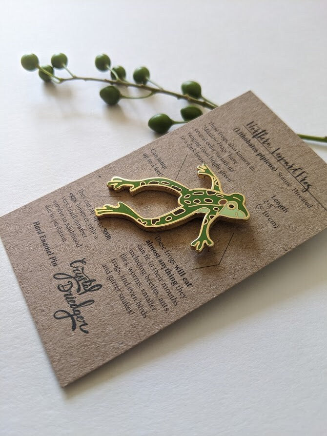 Northern Leopard Frog Hard Enamel Pin