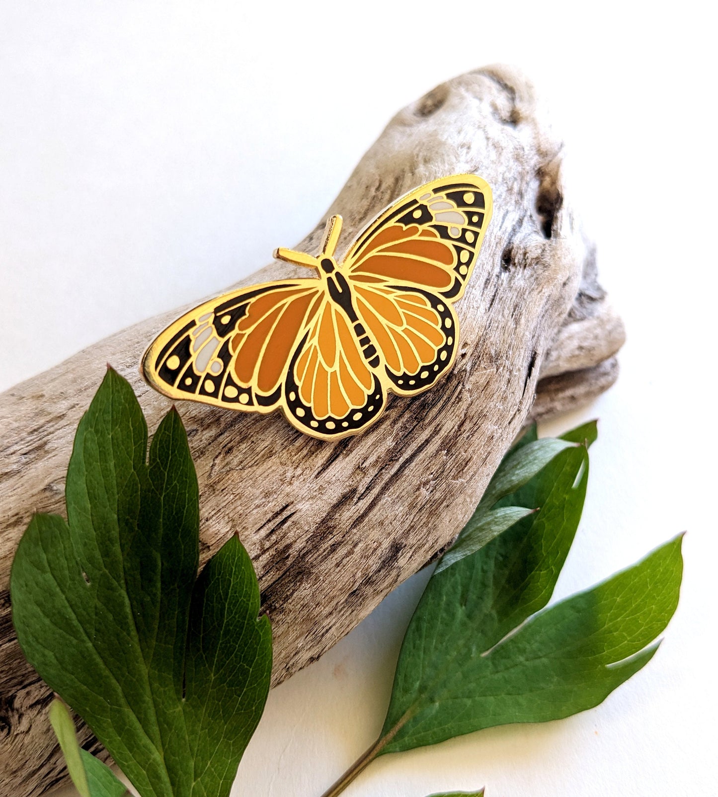 Monarch gold plated Hard Enamel Pin