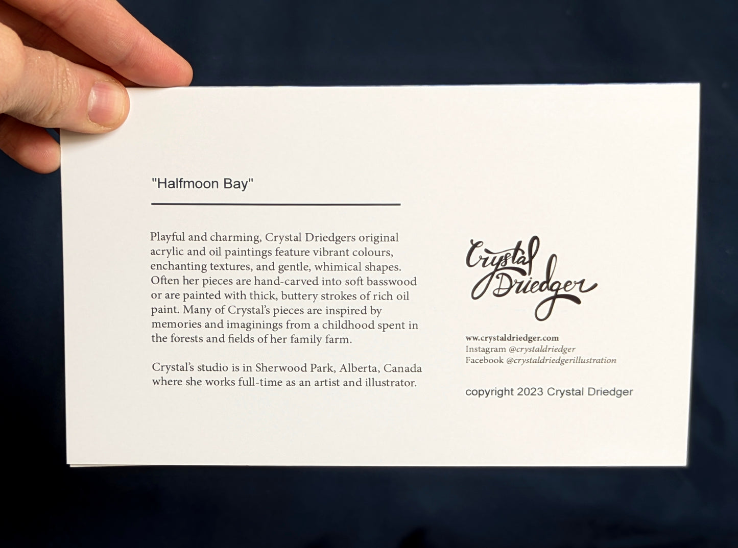 Halfmoon Bay Art Card