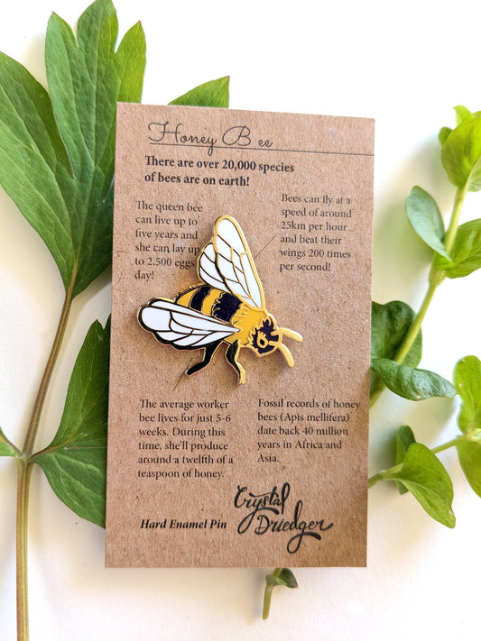 Honey Bee - hard enamel Pin in Gold