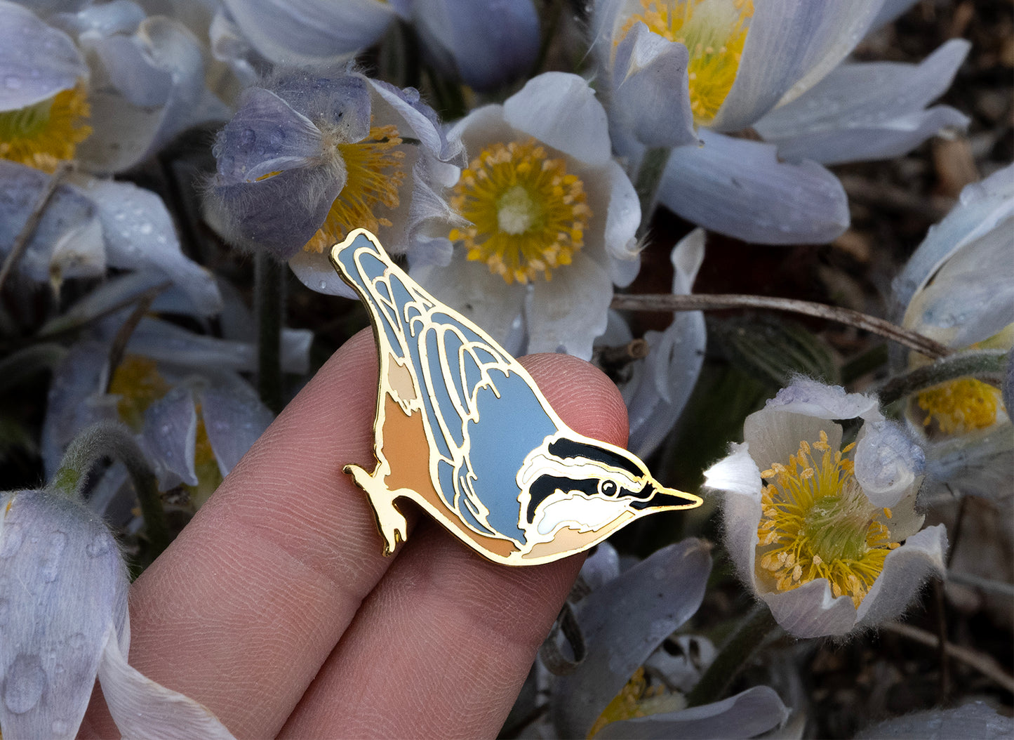 Red Breasted Nuthatch Enamel Pin