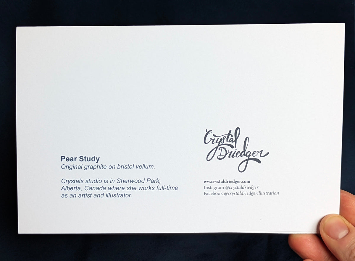 Pear Study Art Card