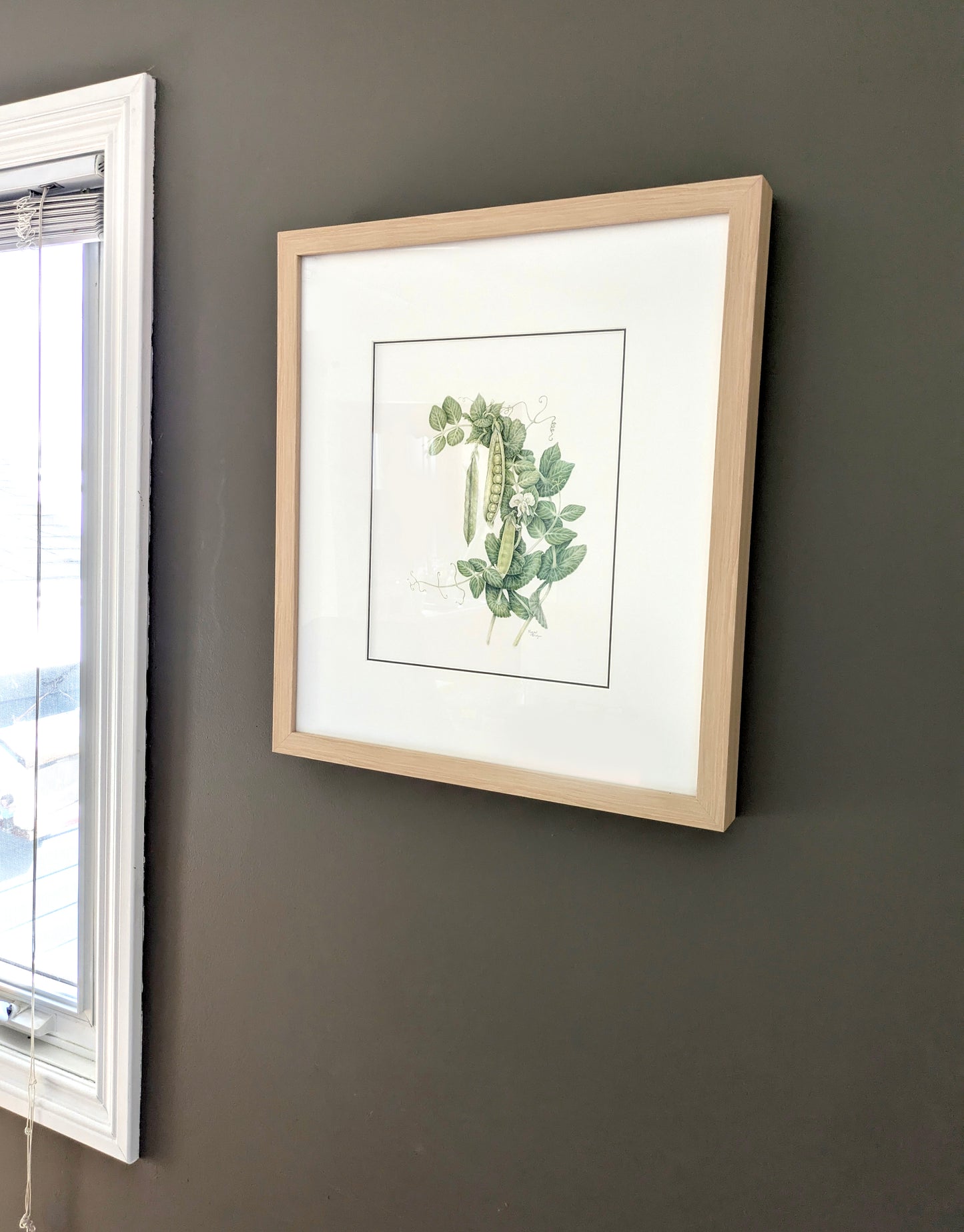 Green Arrow Peas (Framed)